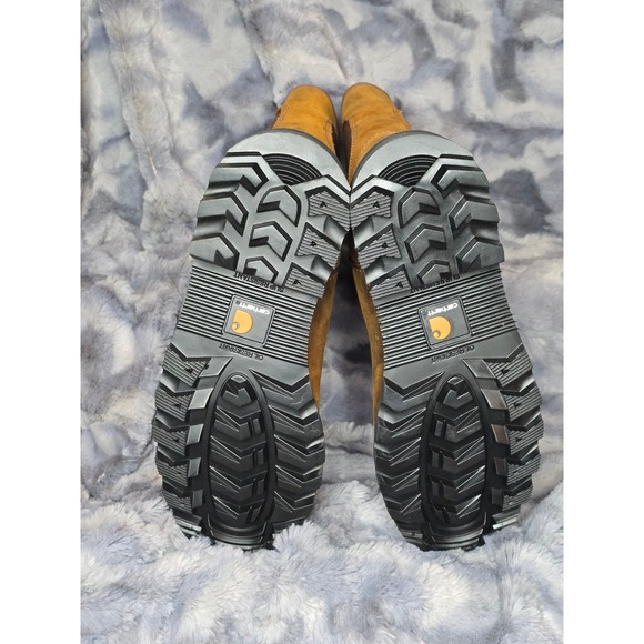 NWT Carhartt 10-INCH WELLINGTON STEEL TOE BOOT Bison Brown Oil Tan CWP1250- 8.5 - Picture 7 of 7